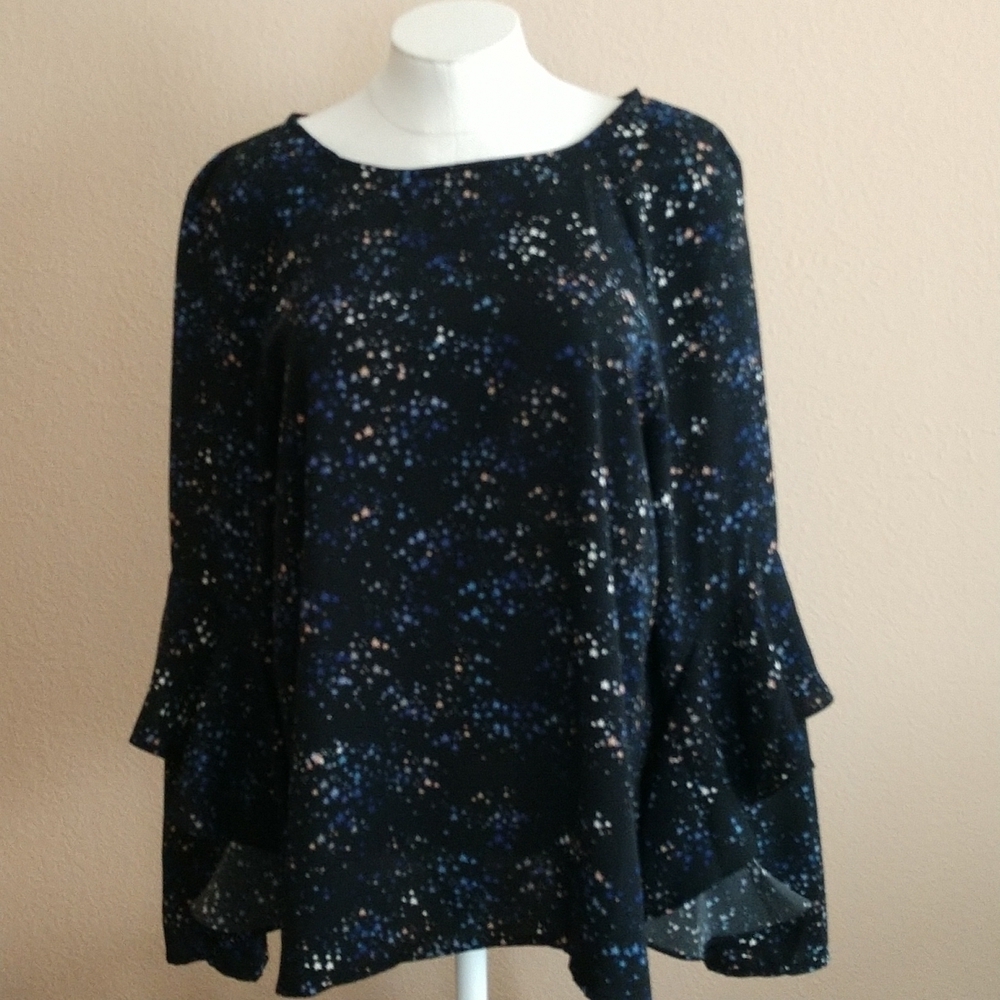Sanctuary Stargazer Bell Sleeve Blouse Size L